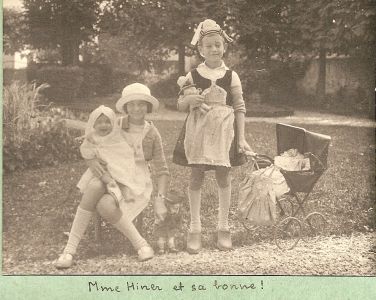 été 1928: Annie, Henri et Françoise