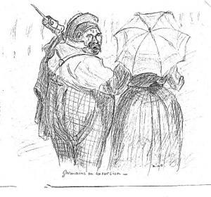 Couple de "Germains" Dessin de Maurice