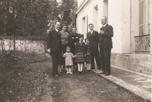 Brunoy, 1935, avec Joseph Limasset et sa fille Françoise