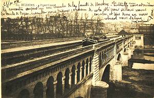 BEZIERS, Le Pont Canal du l'Orb, années 1900