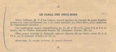 Conférences 1958