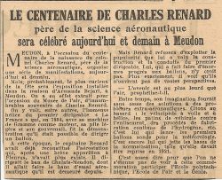 Centenaire de Charles Renard