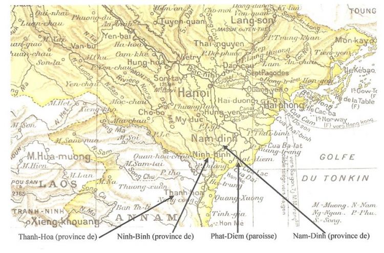 Carte du Tonkin Atlas 1910