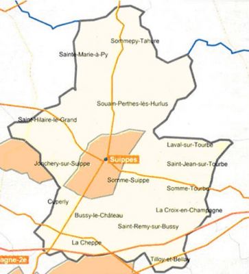 La région de Suippes